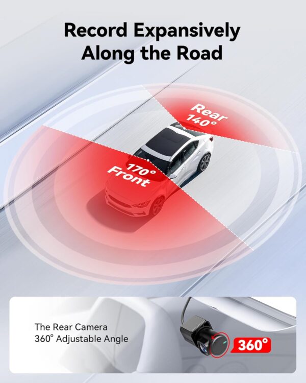 REDTIGER Dash Cam Front and Rear