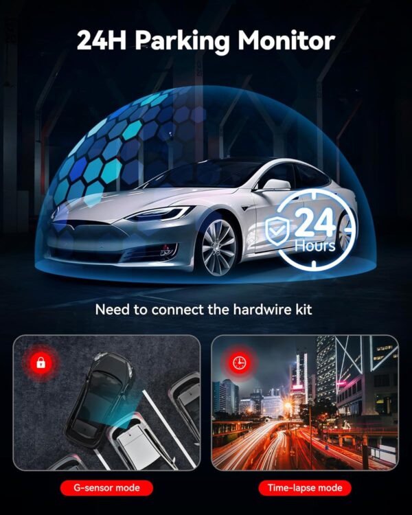 REDTIGER Dash Cam Front and Rear